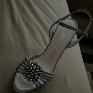 Caparros Metallic Embellished Heels
